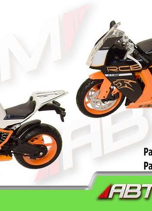 Мотоцикл метал-пластик.инерц 7750 72шт3 автопром в коробке 21,5127см