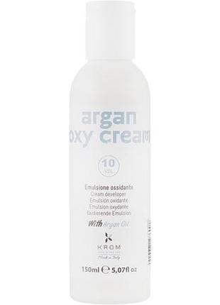 Окислювальна емульсія з олією аргани krom argan oxy cream 10 vol 150 мл