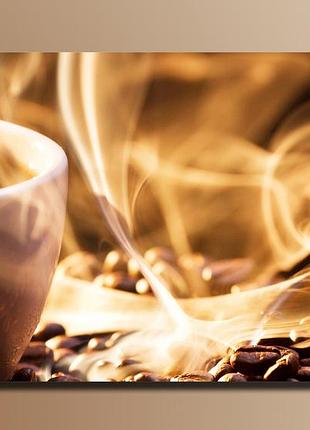 "кофе 1" картина на холсте для интерьера 89.5, 54