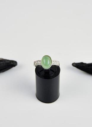 Серебряное кольцо авантюрин 16 арт. 771033