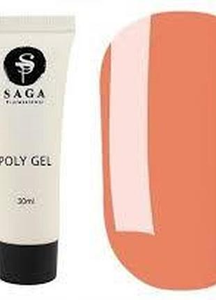 Полигель saga polygel 08 персиковый, 30 мл