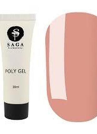 Полигель saga polygel 07 нюдовый, 30 мл