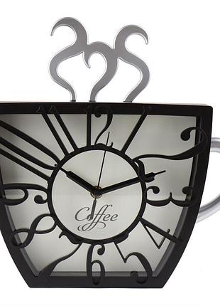 Часы "чашка, черные" elisey