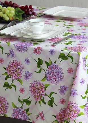 Скатертина ріжка 145х150 гортензія
