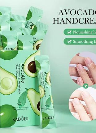 Крем для рук у стіках з персиком sadoer hand cream honey авокадо (20×4 мл)
