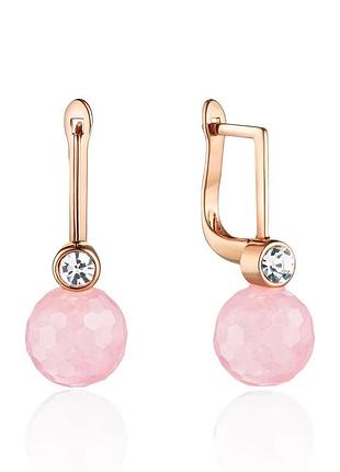 Серьги «романтичный кварц»