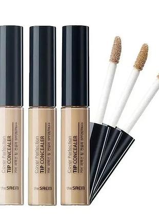Консиллер для маскировки недостатков кожи the saem cover perfection tip concealer 1.25
