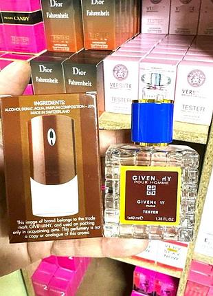 Мужской тестер givenchy pour homme (живанши пур хом бордо ) 40 мл