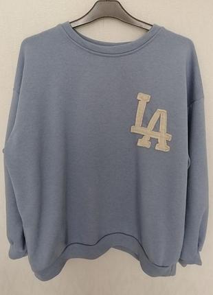 Женский голубой свитшот