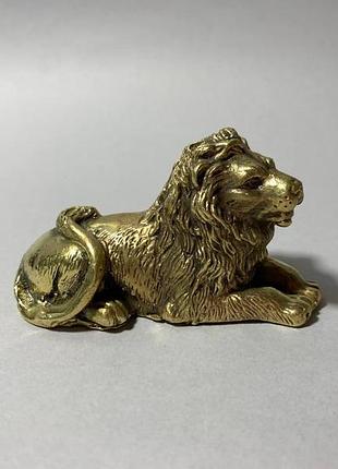 Статуэтка из бронзы, фигурка из бронзы, статуэтка "лев", скульптура из бронзы, фигурка бронзовая