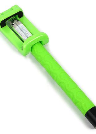 Палка для селфи с bluetooth s4 black green