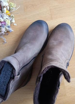Шкіряні черевики ботінки сапоги чоботи ecco 💣 hydromax 💦 оригінал)9 фото