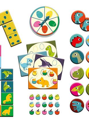 Djeco набір настільних ігор "динозаври"