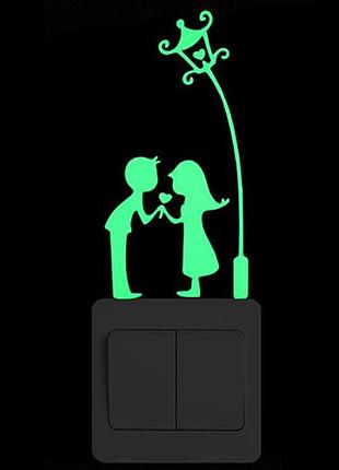 Світна наклейка на стіну - 16*8,5 см