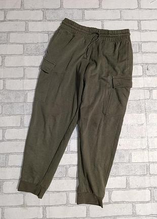 Теплые зимние спортивные штаны карго с карманами h&amp;m