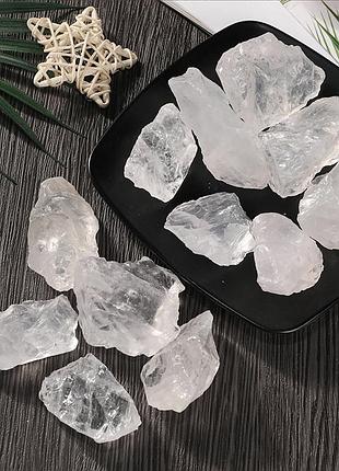 Белый кварц натуральный, необработанный минерал, разные размеры и вес, цена за 1 шт выбранного веса