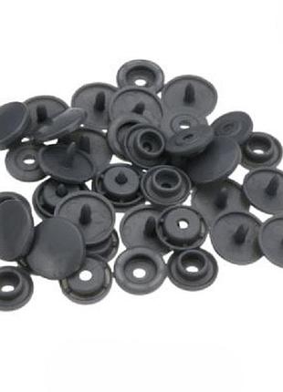 Кнопка пластиковая 12мм серая (14) 50шт (6141)