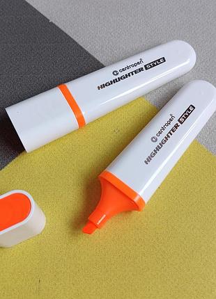 Текстмаркер "centropen" клин. highlighter style 1-4,6мм оранжевий