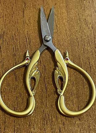 Ножницы "elegant diamond" цвет золото 10,5см (6275)