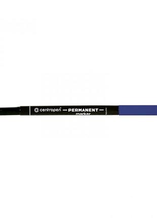 Маркер centropen permanent 2536/03 1 мм синий (600)
