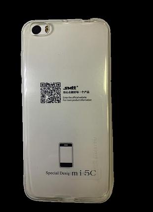 Захисний чохол-накладка smtt soft touch на xiaomi mi5c прозорий