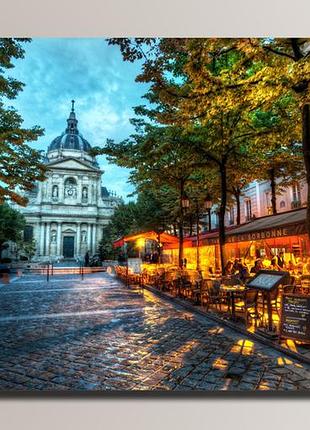 "ночной город" картина на холсте для интерьера 88, 54