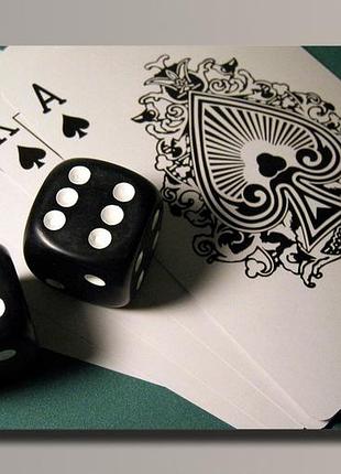 "poker" картина на холсте для интерьера 89.5, 54