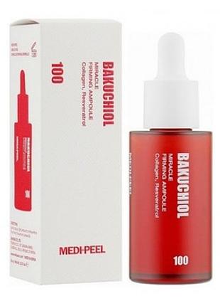Сироватка для обличчя ампульна з екстрактом бакучіолу medi-peel bakuchiol miracle firming ampoule 30ml