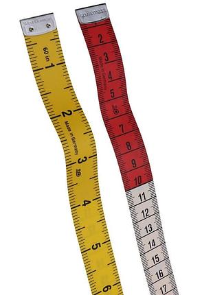 Портновский сантиметр 150см / 60дюйм / 18мм, разметка от единицы!!! (не с 0) (6256)
