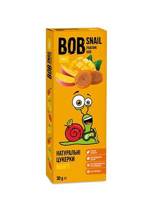 Цукерки натуральні bob snail манго 30г