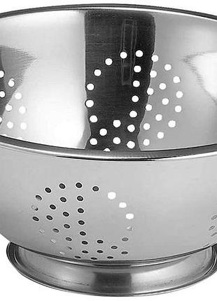 Gt-5616-22 дуршлаг с двумя ручками 22 см gusto, нерж.