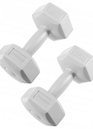 Гантели springos hex 2 x 3 кг fa1034