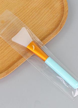 Силіконова лопатка для нанесення масок бірюзовий