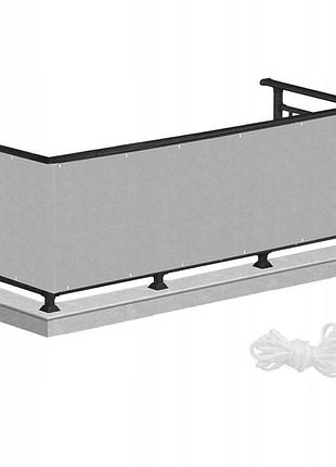 Ширма для балкона (балконный занавес) springos 0.9 x 3 м bn1020 grey