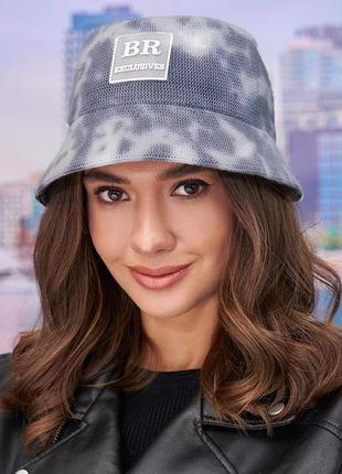 Теплая панама "джинни тай-дай" (4964-1) графит