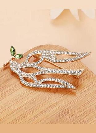 Брошка "тризуб-птах", брошка шпилька, символ україни, герб,