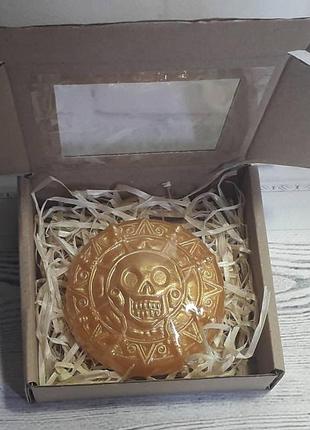 Сувенирное мыло ручной работы монета пирата