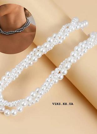 Жечувственный чокер белый