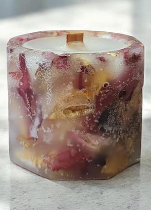 Свеча "тюльпановая нежность" - 5*5,5 см, 15 часов горения, с ароматом сандал