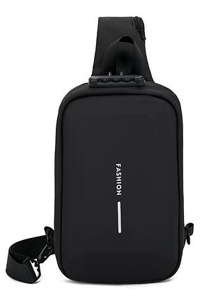 Модна водонепроникна нагрудна сумка з твердим корпусом для чоловіків, сумка через плече гуртом