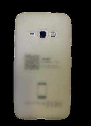 Захисний чохол-накладка smtt soft touch на samsung j120 білий-напівпрозорий