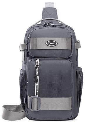 Барсетка сумка-слінг на груди для плече багатофункціональна водонепроникна