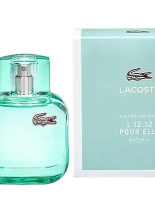 Женская парфюмированная вода lacoste l.12.12.pour elle natural 90 ml