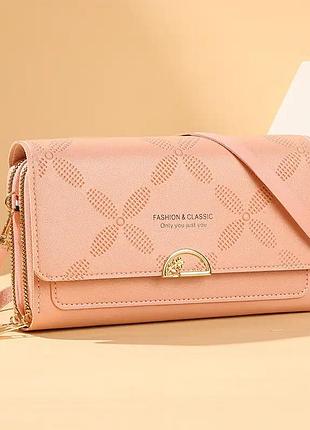Сумка жіноча fashion classic. жіноча сумка на плечі. жіноча сумка крос-боді. жіночий клатч. пудра