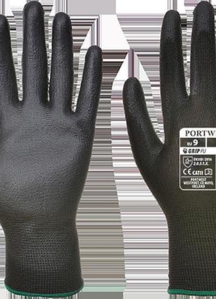 Рукавички з пу покриттям долоні a120 чорний, xl