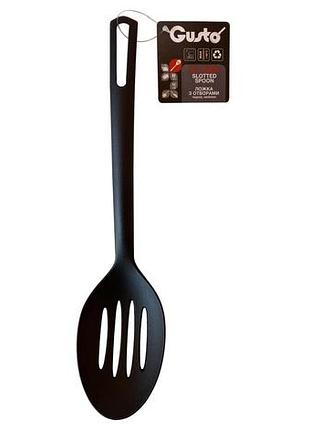 Gt-5206 ложка з отворами gusto чорна, нейлон