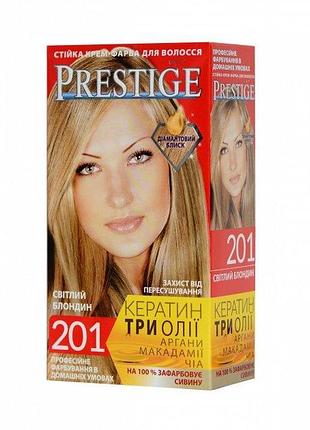 Крем-фарба для волосся vip's prestige 201 світлий блондин 115 мл (3800010504102)