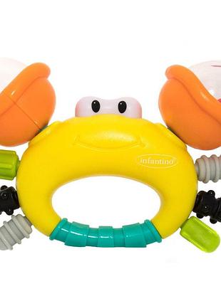 Infantino брязкальце з прорізувачем "містер краб"