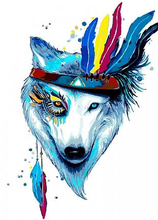 Картина по номерам белая красавица 40 х 50 идейка кно4019