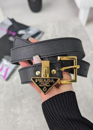 Женский кожаный ремень prada брендовый ремень для девушки прада пояс из кожи для женщины